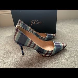 J Crew Plaid Elsie Pumps